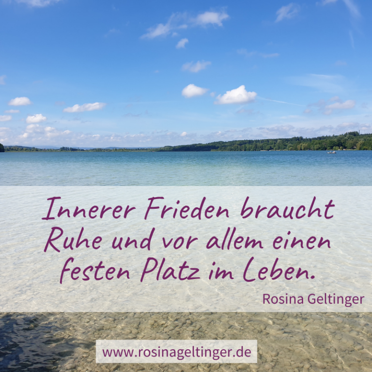 Inneren Frieden finden Wie geht das?