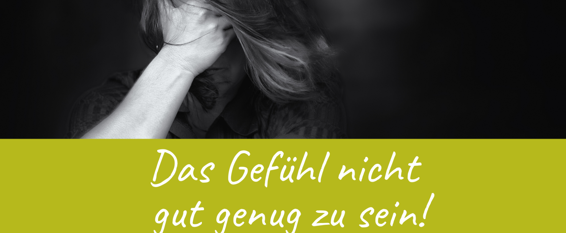 Frau, die sich nicht gut genug fühlt
